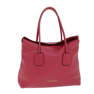 Burberry Baynard Pink Leather Tote Bag