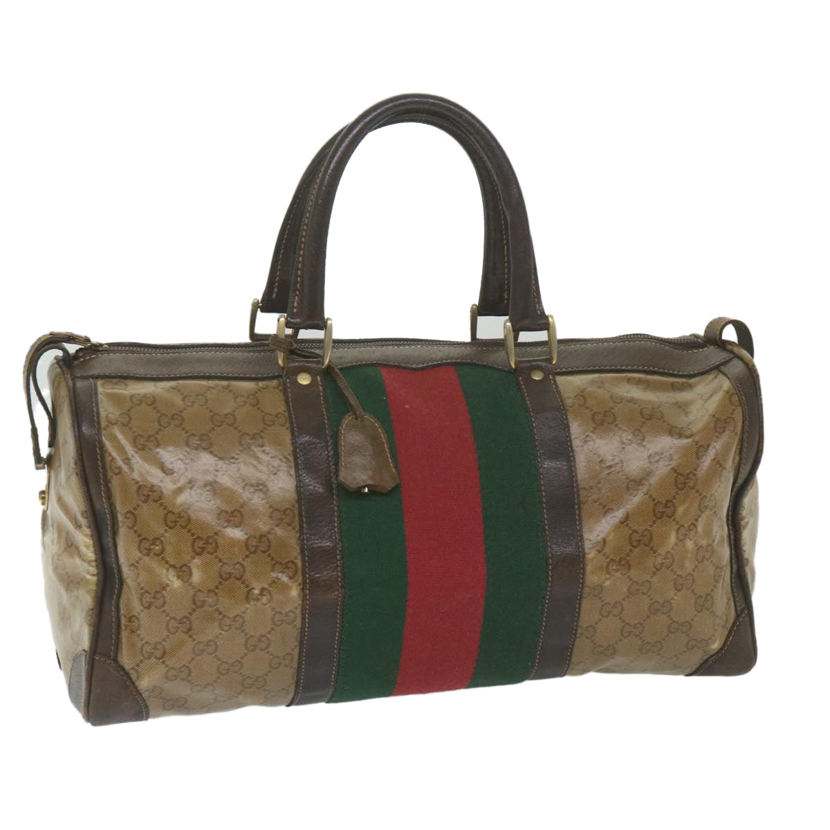 Gucci Beige Canvas Travel Bag