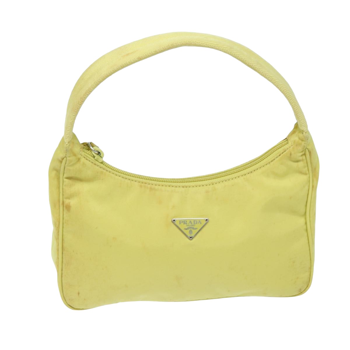 Prada Re-edition Yellow Synthetic Clutch Bag