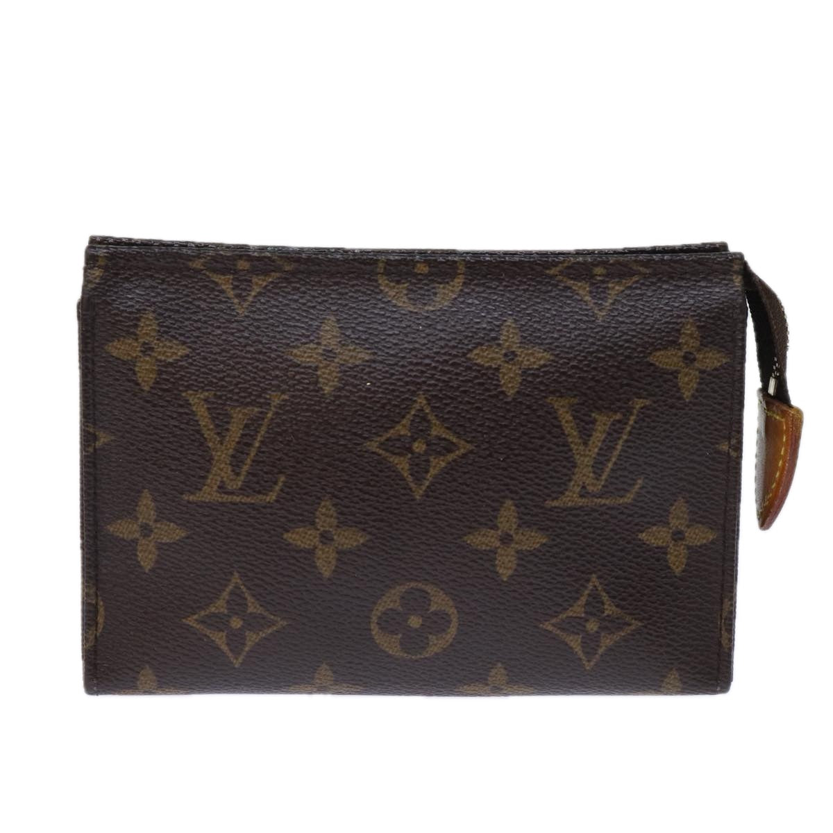 Louis Vuitton Poche Toilette 15 Brown Canvas Clutch Bag