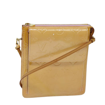 Louis Vuitton Mott Camel Patent Leather Clutch Bag