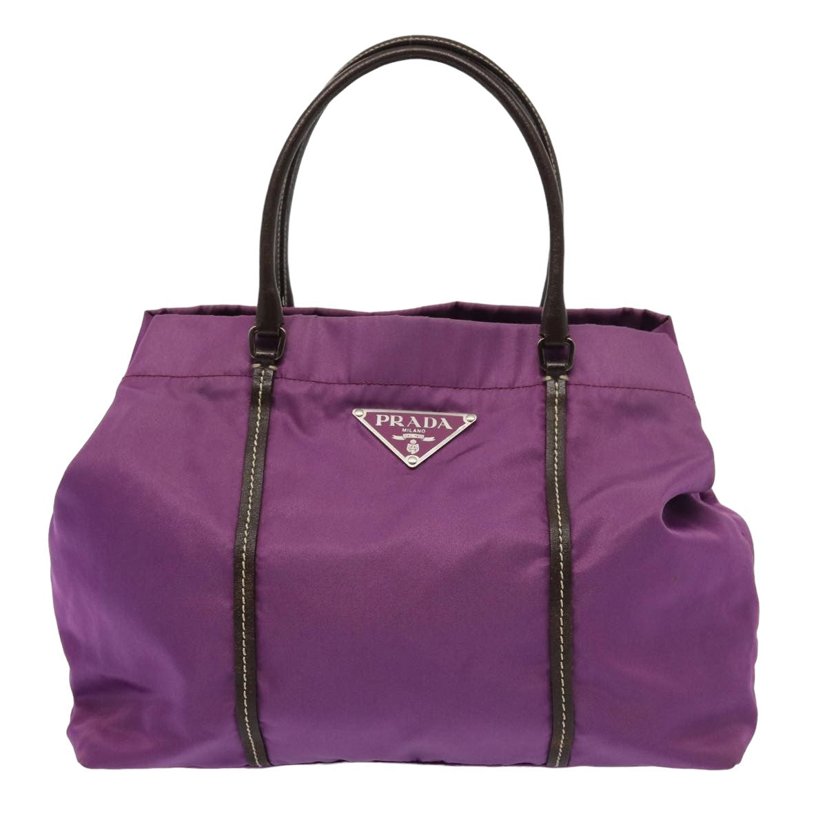 Prada Tessuto Purple Synthetic Handbag 