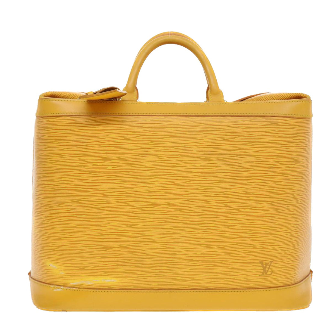 Louis Vuitton Boston Yellow Leather Travel Bag