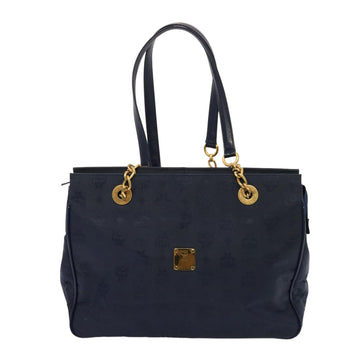 MCM Stark Visetos Blue Synthetic Shoulder Bag