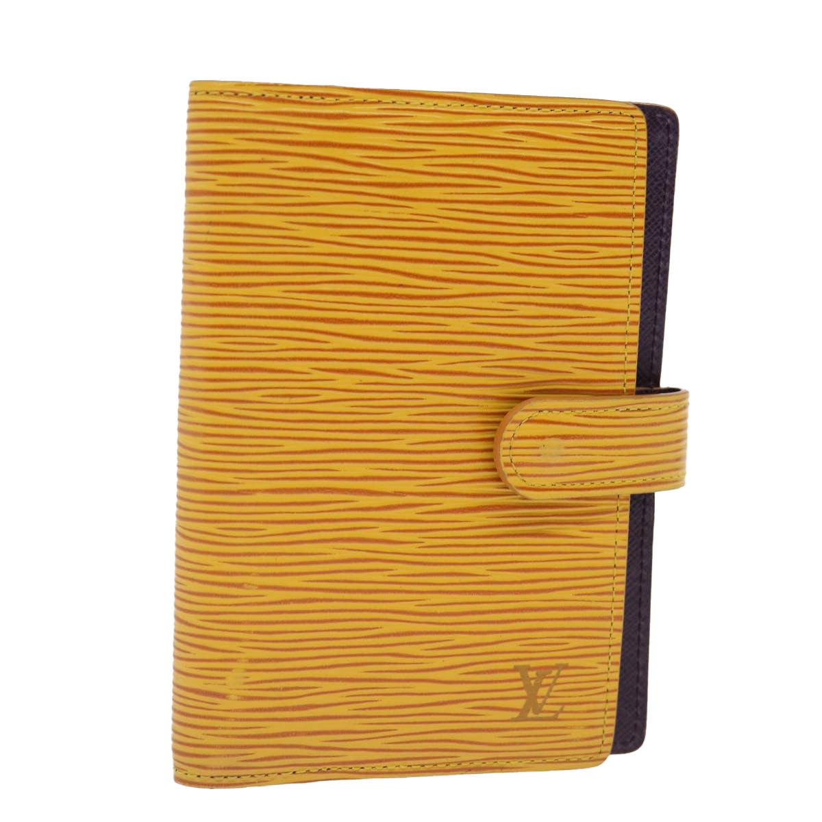 Louis Vuitton Agenda cover Yellow Leather Wallet 