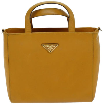 Prada Saffiano Orange Leather Handbag 