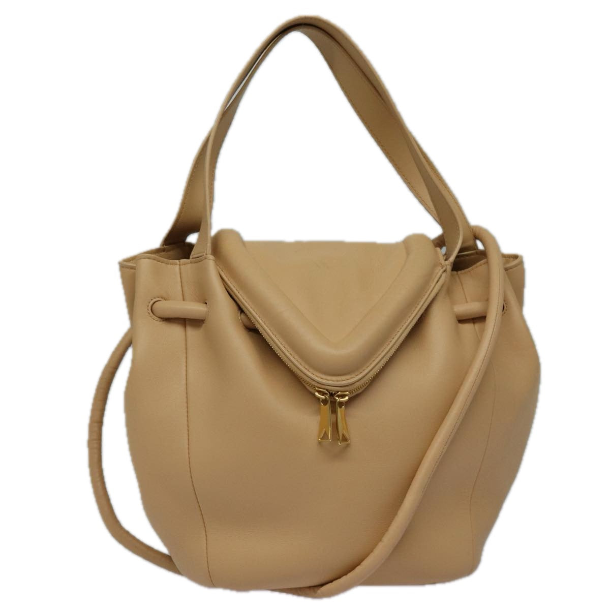 Bottega Veneta Beak Beige Leather Handbag 