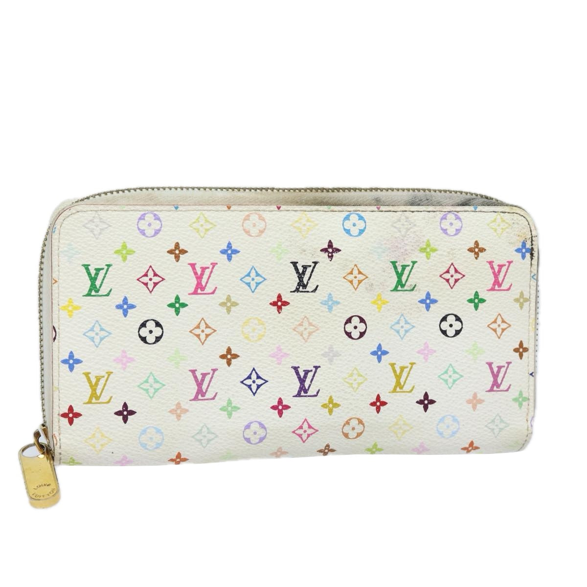 Louis Vuitton Zippy wallet White Canvas Wallet 