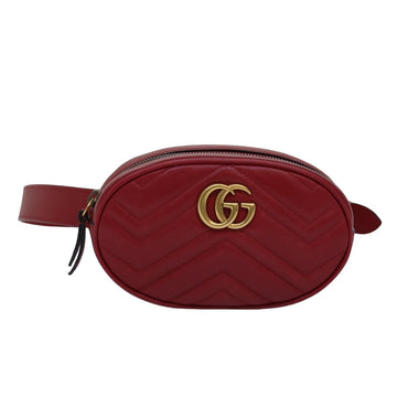 Gucci GG Marmont Burgundy Leather Shoulder Bag