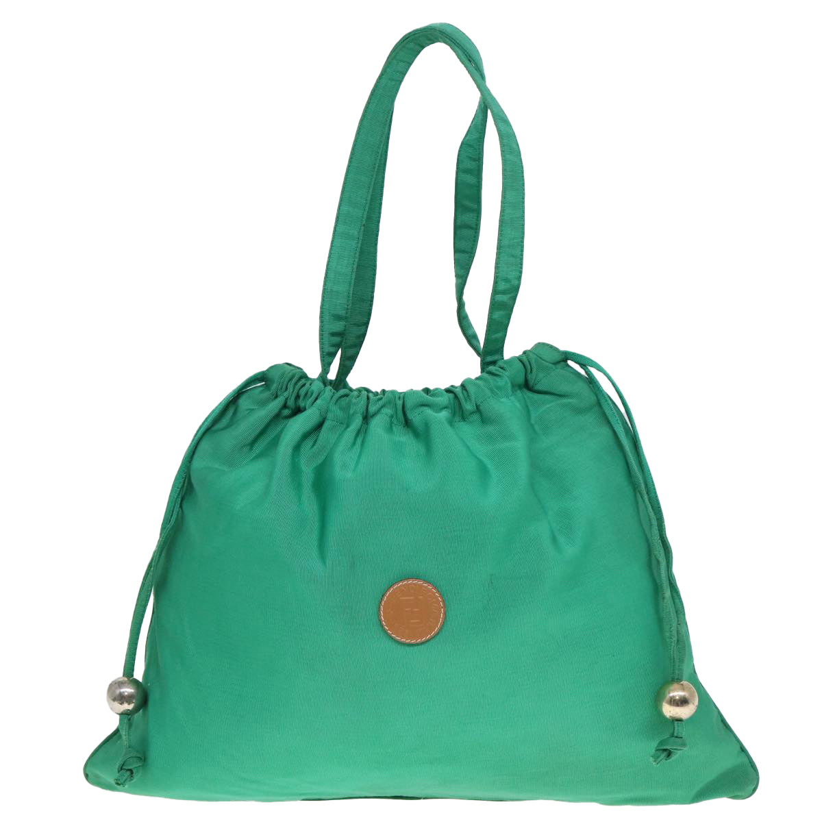 Fendi Green Synthetic Tote Bag