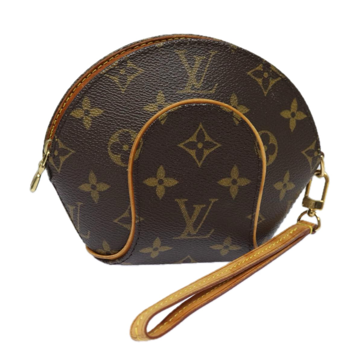 Louis Vuitton Ellipse Brown Canvas Clutch Bag