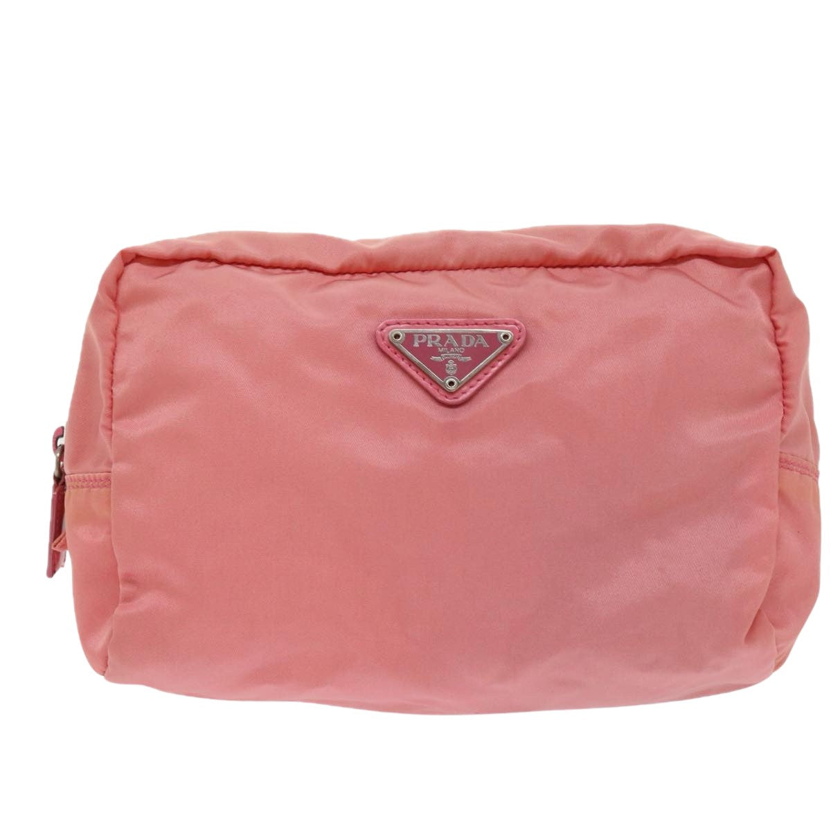 Prada Tessuto Pink Synthetic Clutch Bag