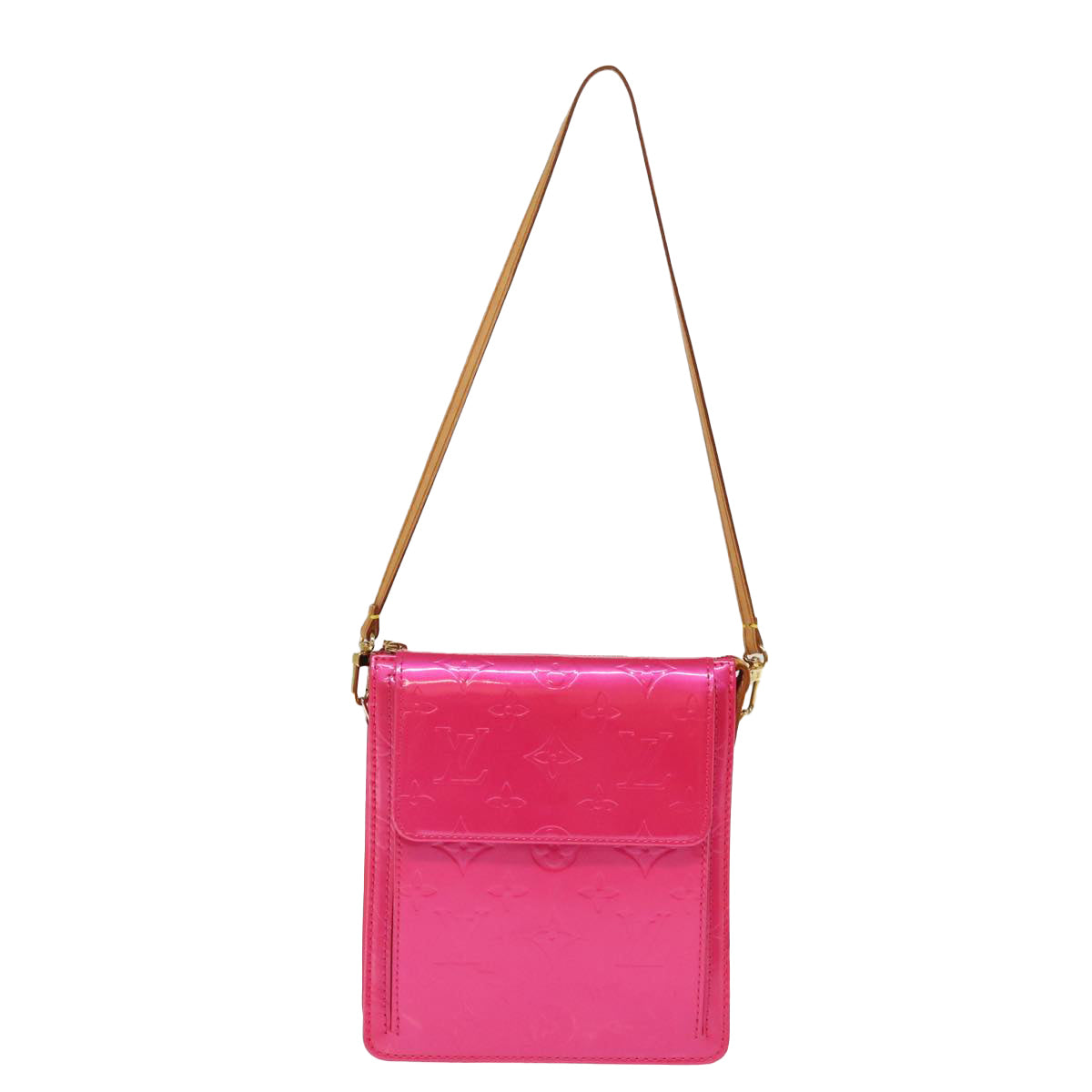 Louis Vuitton Mott Pink Patent Leather Clutch Bag