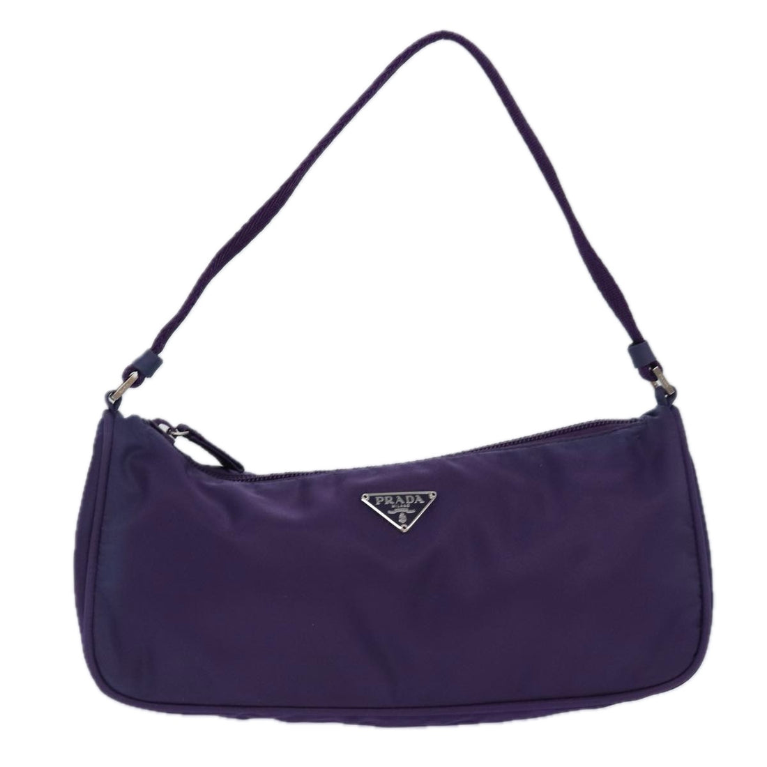 Prada Tessuto Purple Synthetic Clutch Bag