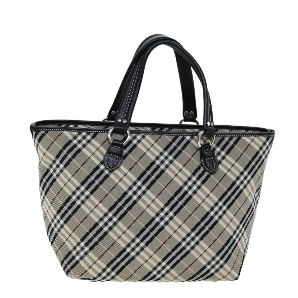 Burberry Nova Check Black Canvas Tote Bag