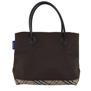 Burberry Nova Check Brown Synthetic Tote Bag