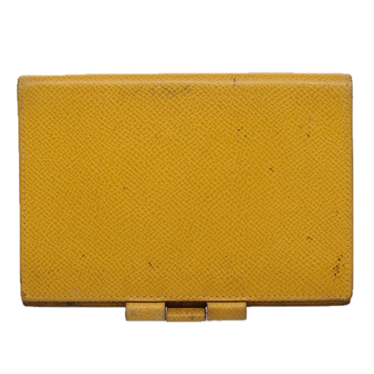 Hermès Agenda cover Yellow Leather Wallet 