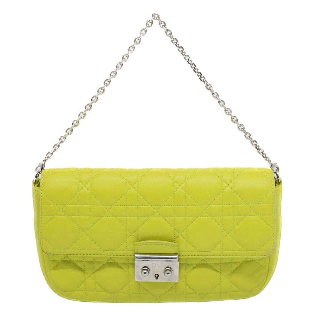 Dior Yellow Leather Handbag 