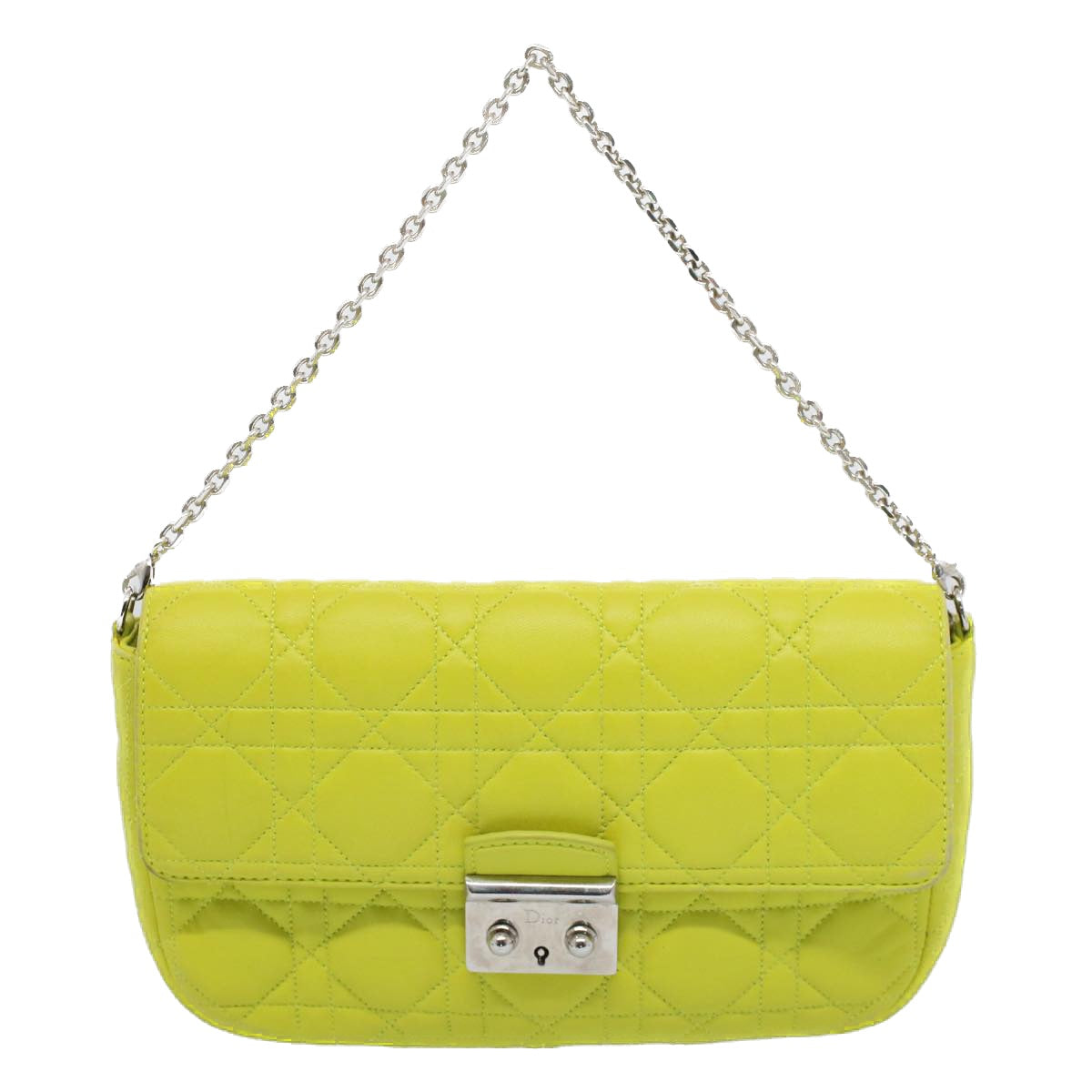 Dior Yellow Leather Handbag 