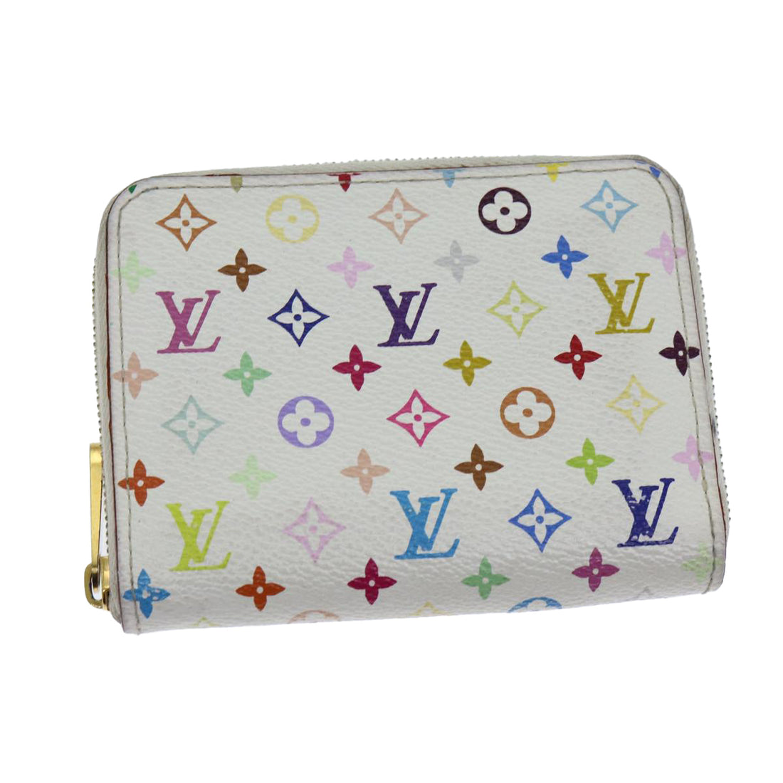 Louis Vuitton Porte monnaie Zippy White Canvas Wallet 