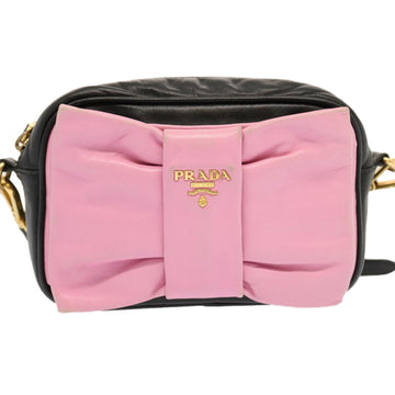 Prada Ribbon Pink Leather Shoulder Bag