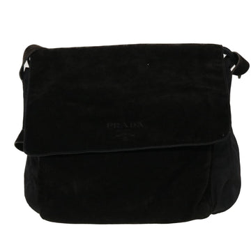 Prada Brown Suede Shoulder Bag