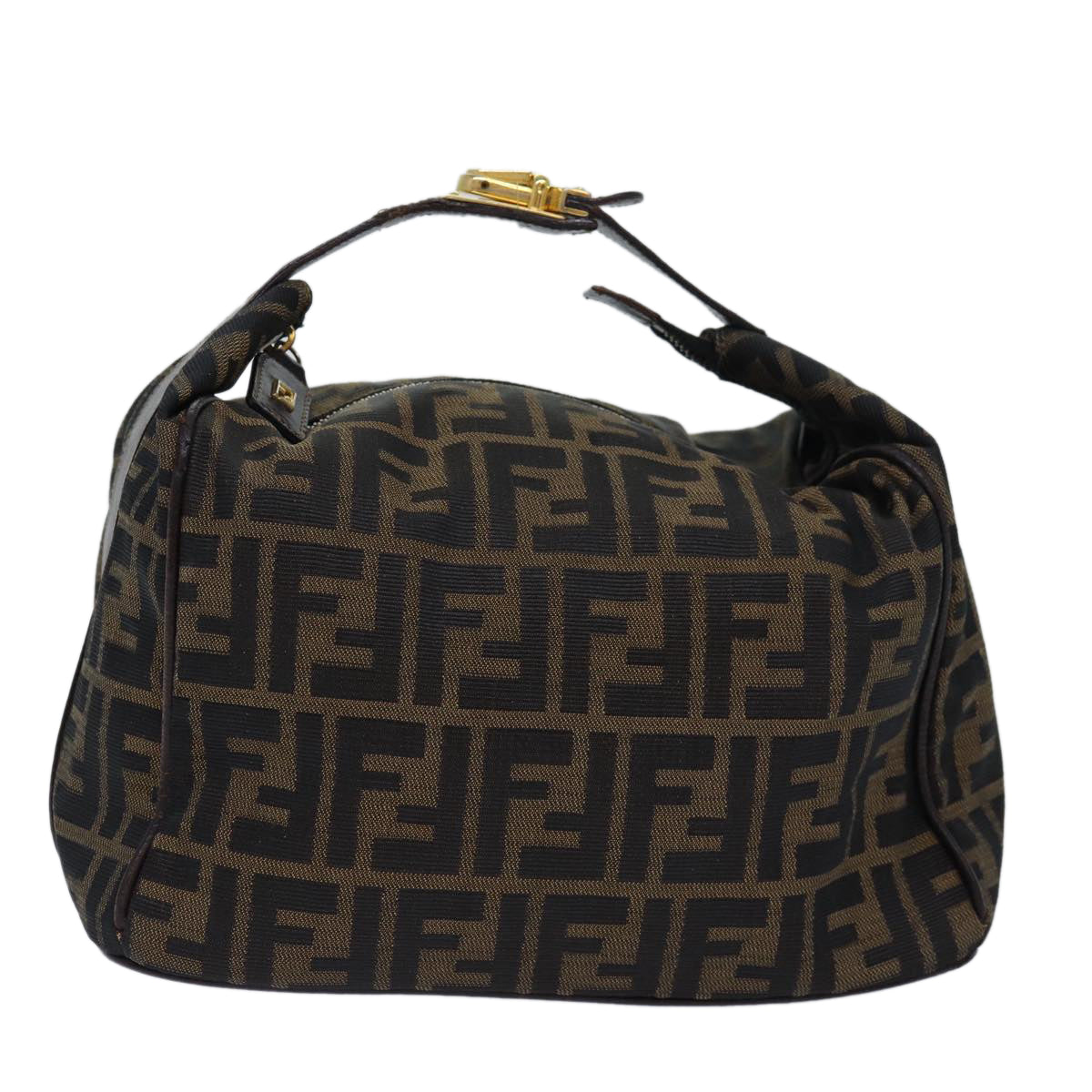 Fendi Vanity box Brown Canvas Handbag 