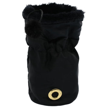 Céline Black Fur Clutch Bag