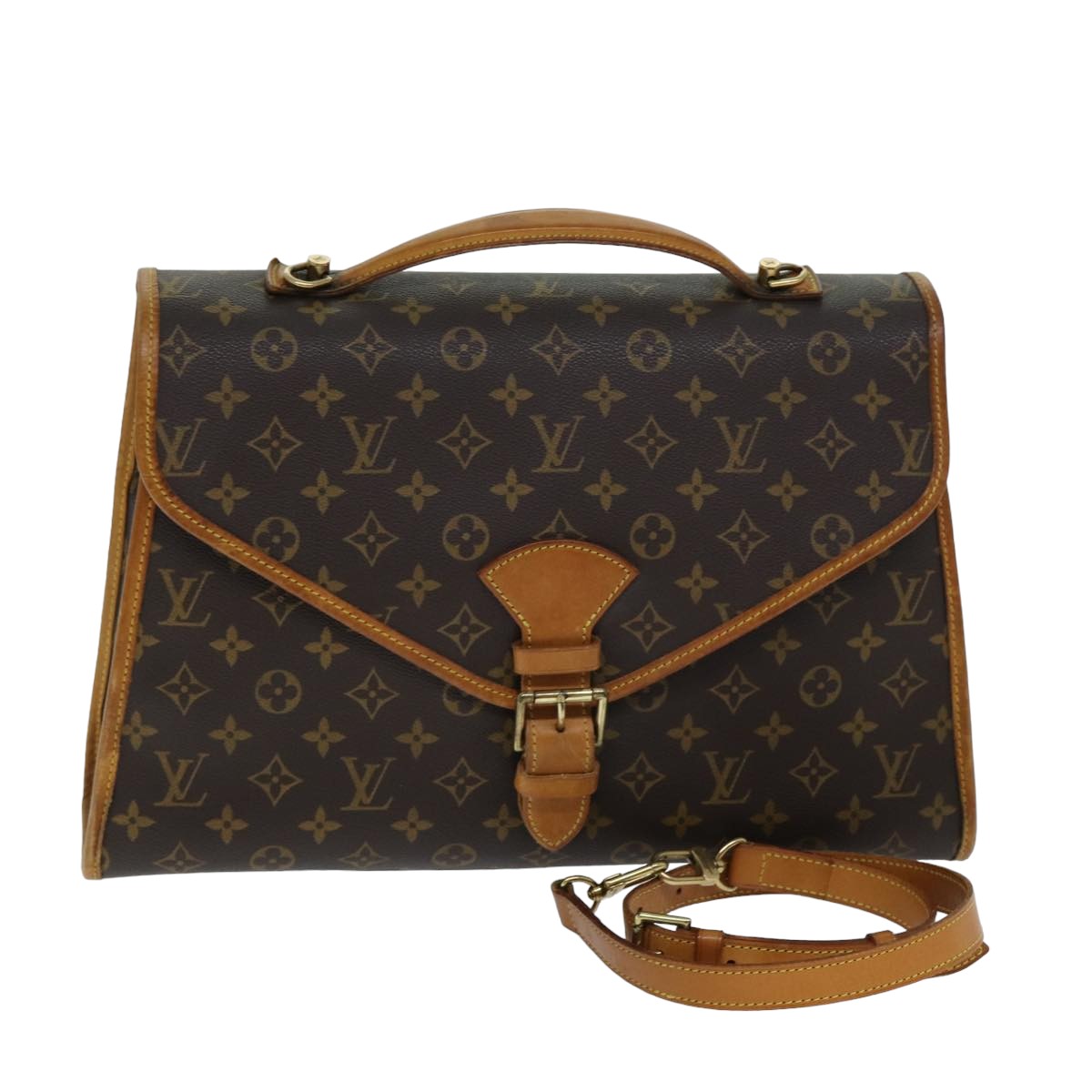 Louis Vuitton Beverly Brown Canvas Briefcase Bag