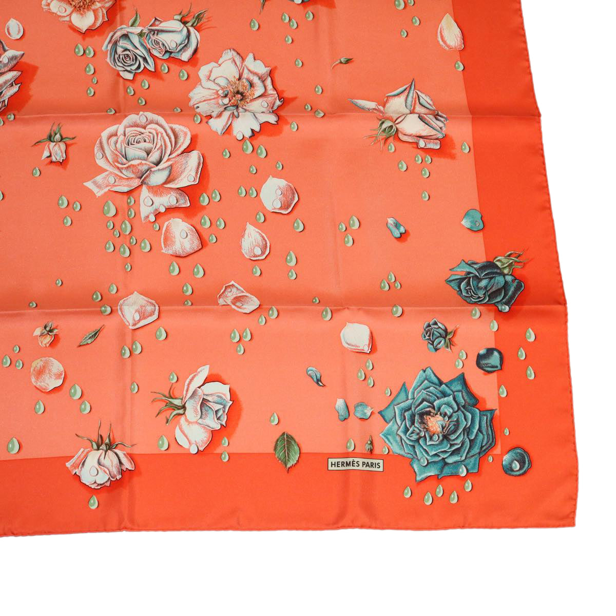 Hermès Orange Silk Scarf 