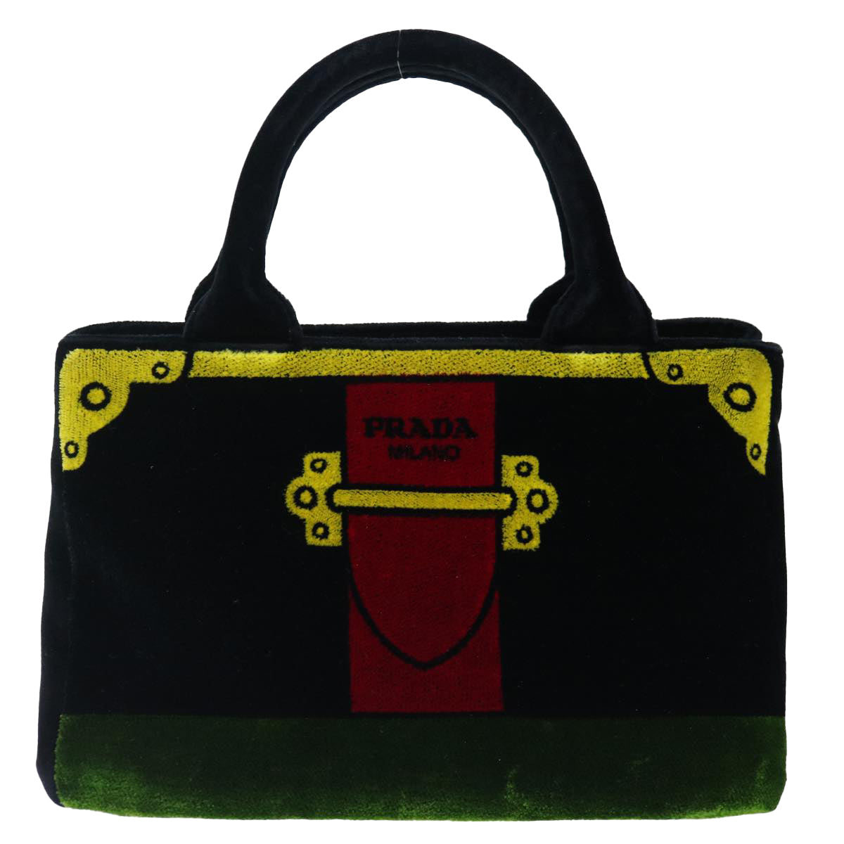 Prada -- Multicolour Velvet Handbag 