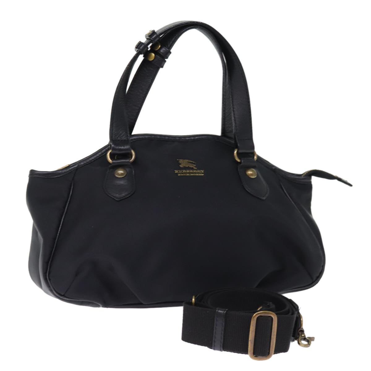 Burberry Black Canvas Handbag 