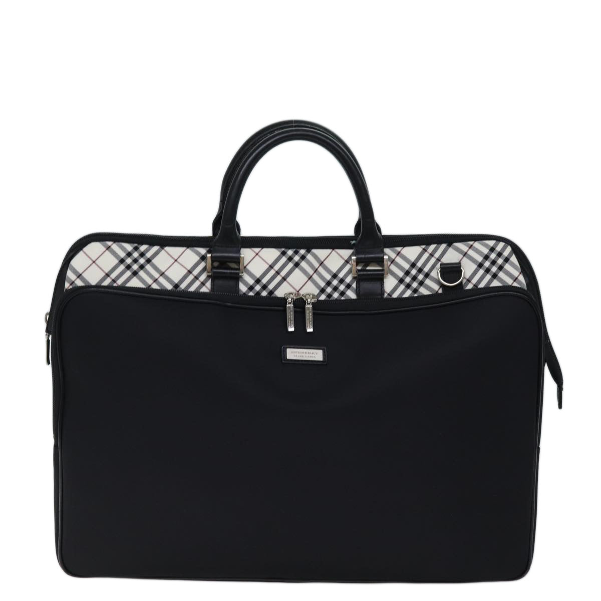 Burberry Black Label Black Canvas Handbag 