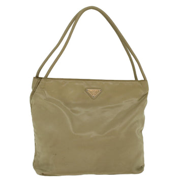 Prada Khaki Leather Shoulder Bag