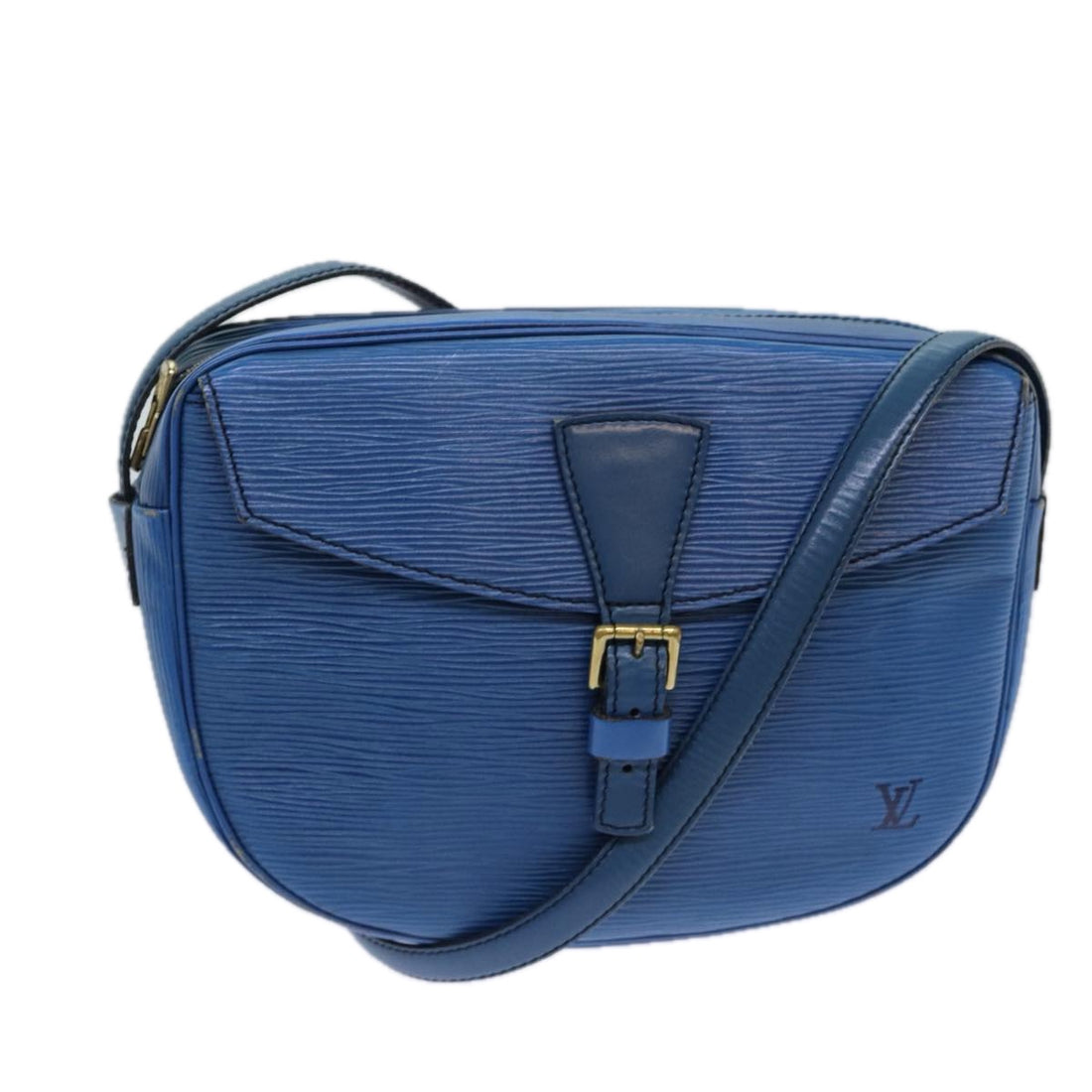 Louis Vuitton Jeune fille Blue Leather Shoulder Bag