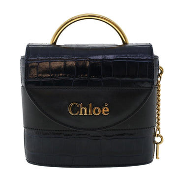 Chloé Aby Navy Leather Handbag 