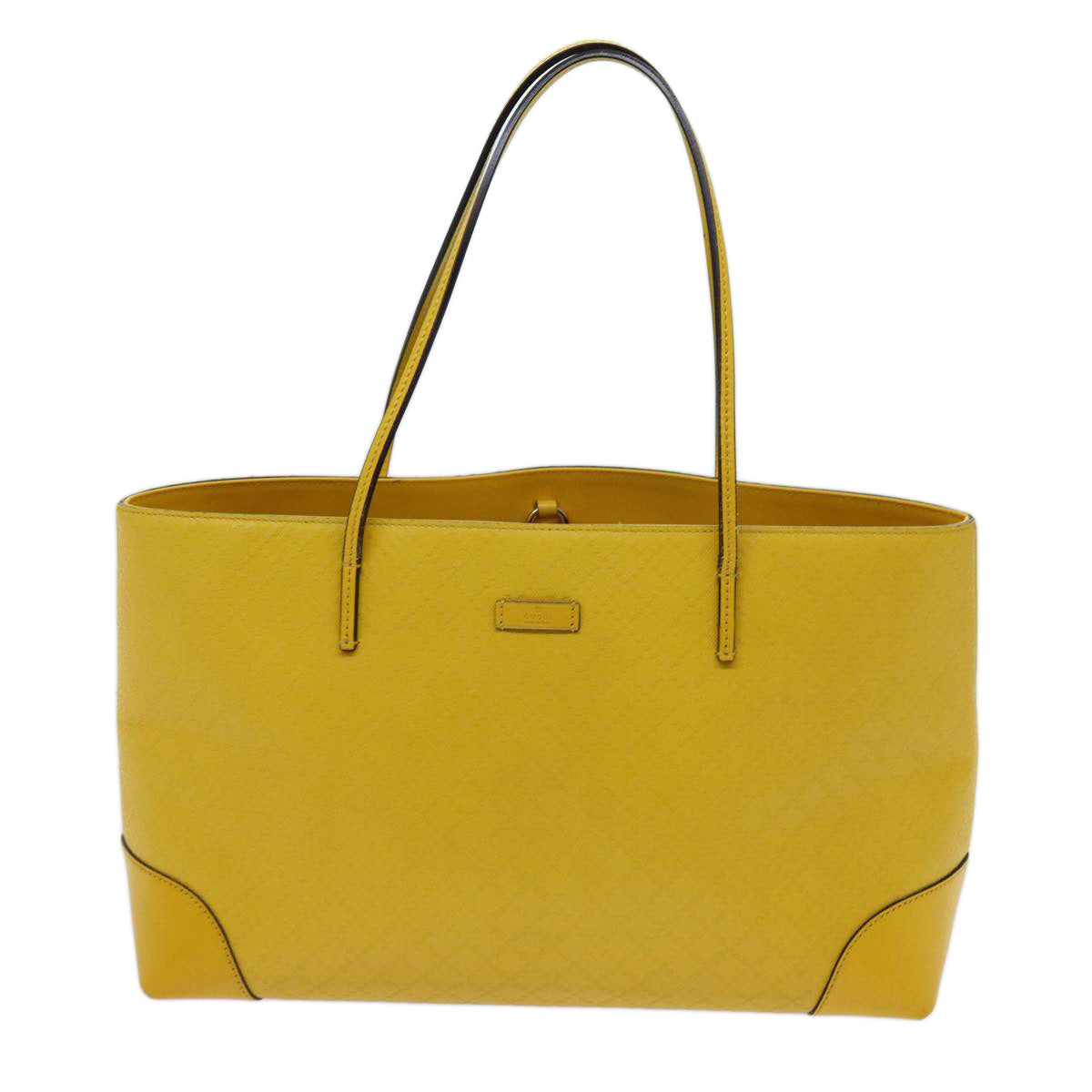 Gucci Diamante Yellow Leather Tote Bag