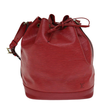 Louis Vuitton Noé Red Patent Leather Shoulder Bag