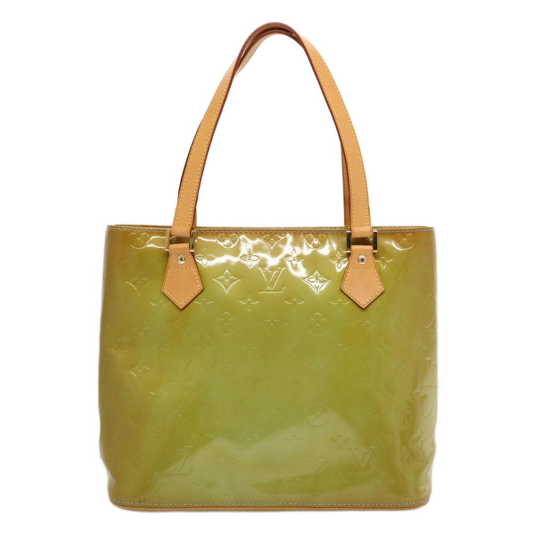 Louis Vuitton Houston Green Patent Leather Handbag 