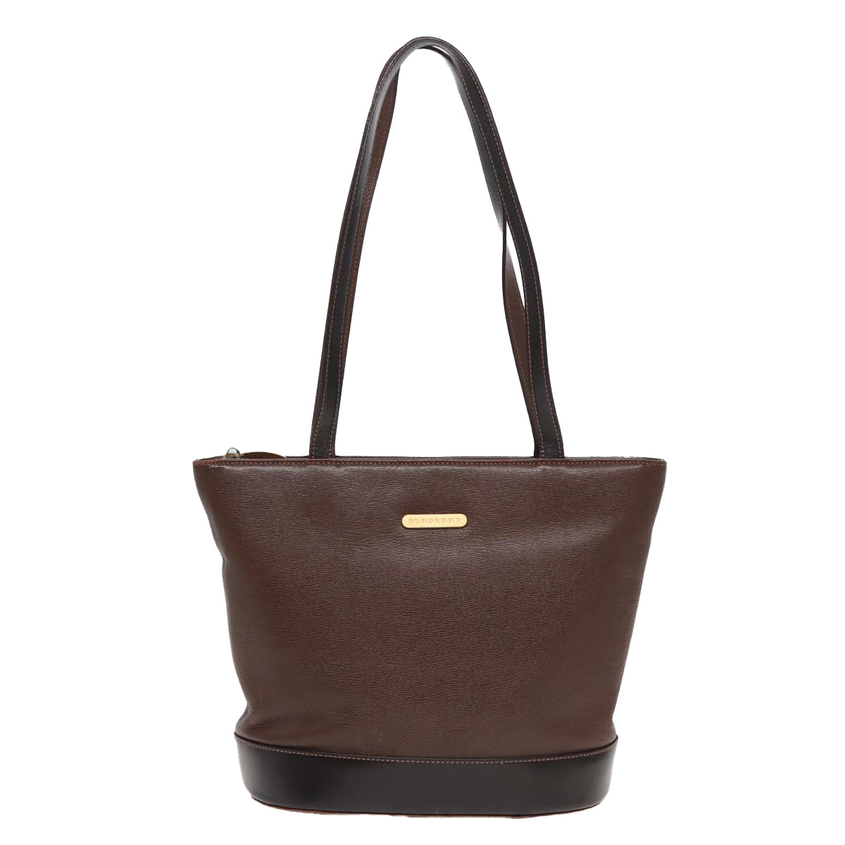 Burberry Brown Leather Tote Bag