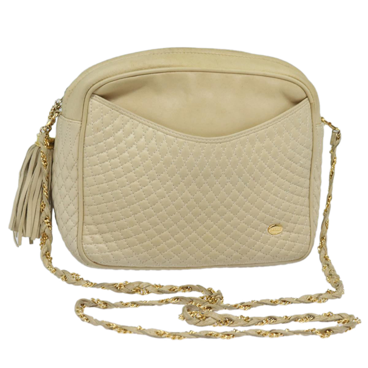 Bally Beige Leather Shoulder Bag