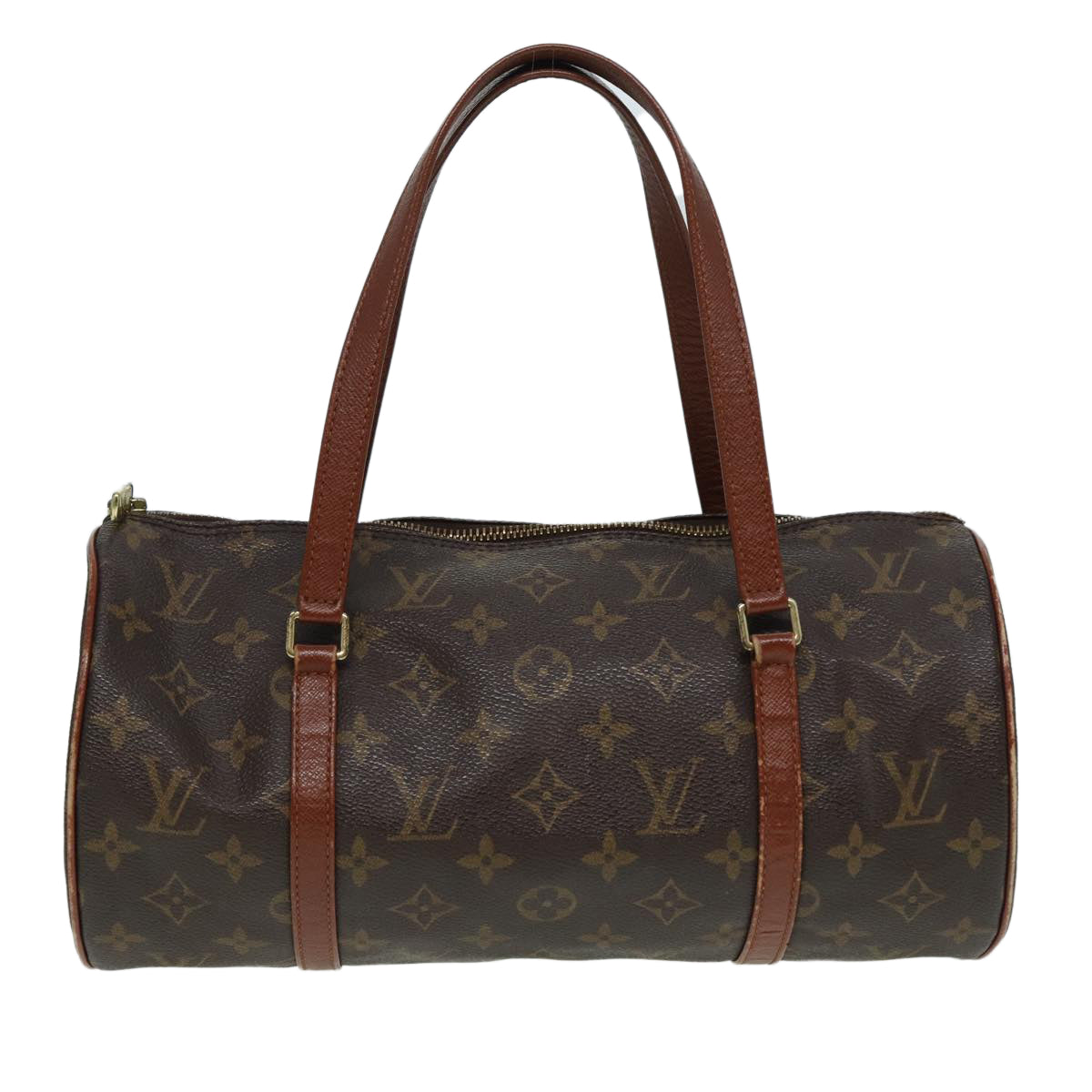 Louis Vuitton Papillon Brown Leather Handbag 