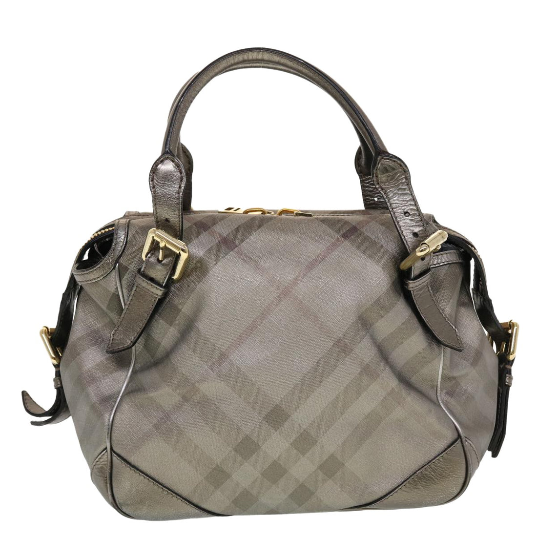 Burberry Silver Leather Shoulder Bag