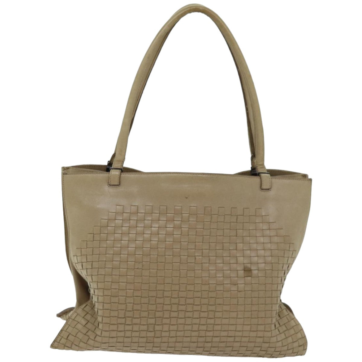 Bottega Veneta Intrecciato Beige Leather Tote Bag