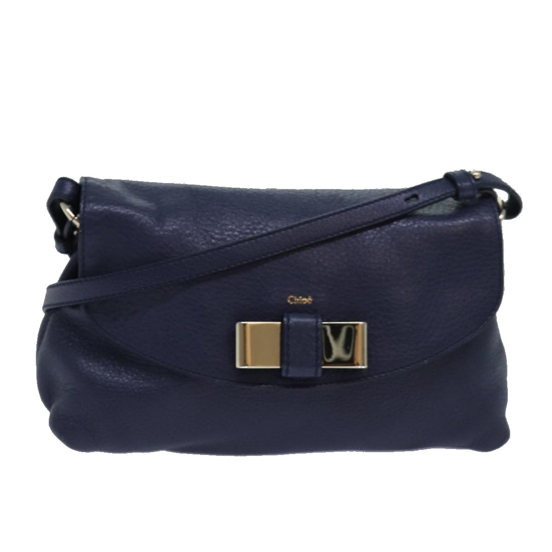 Chloé Lily Navy Leather Shoulder Bag