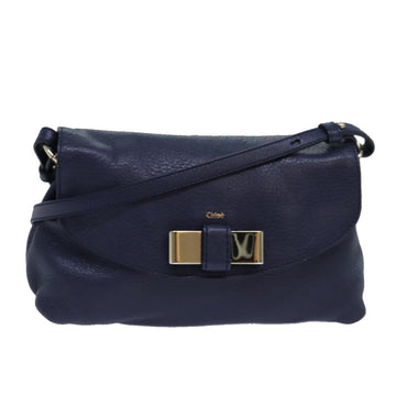 Chloé Lily Navy Leather Shoulder Bag