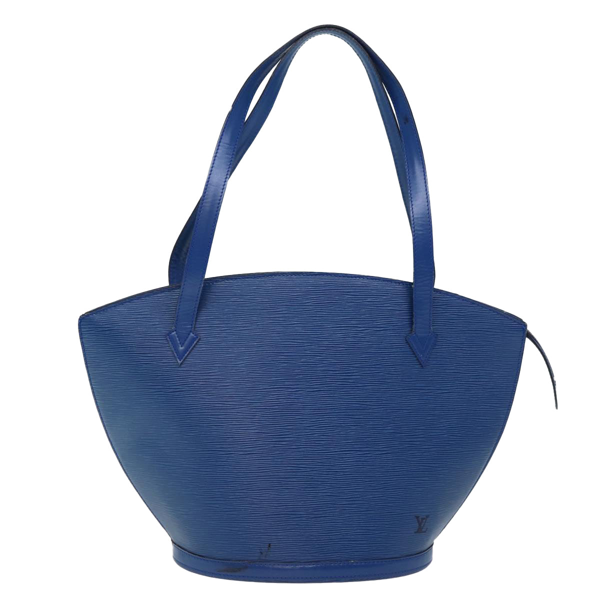 Louis Vuitton Saint Jacques Blue Leather Shoulder Bag