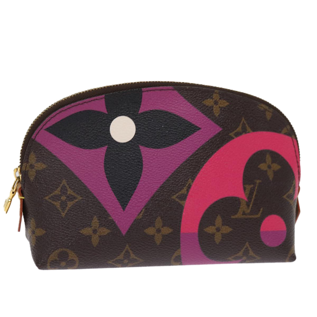 Louis Vuitton Game on Brown Canvas Clutch Bag