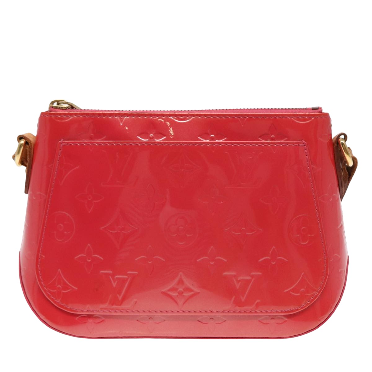 Louis Vuitton Minna Red Patent Leather Shoulder Bag