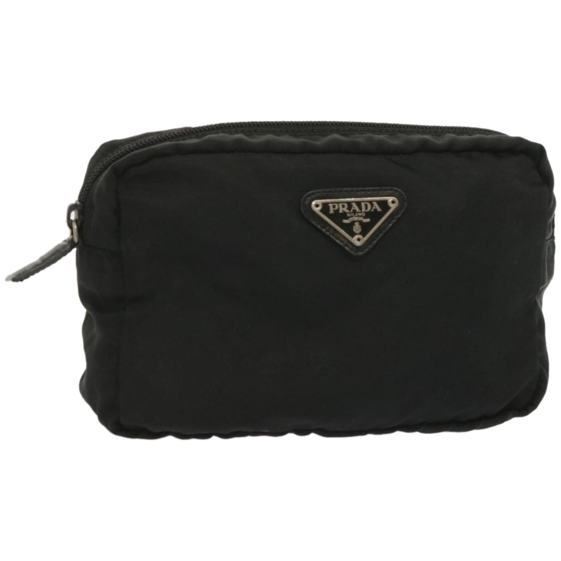 Prada Tessuto Black Canvas Clutch Bag